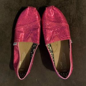 Pink Glittery Toms